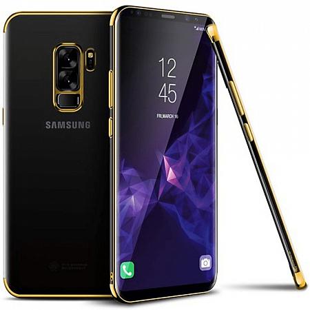 Samsung S9 Plus Silikon Case Gold ES
