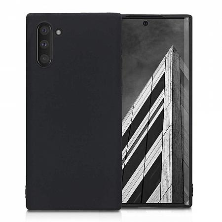 Samsung Note 10 Silikon Case Matt schwarz ES