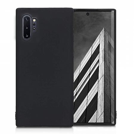 Samsung Note 10 Plus Silikon Case Matt schwarz ES