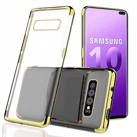 Samsung S10e Silikon Case Gold ES