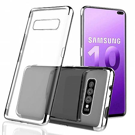 Samsung S10e Silikon Case Silber ES