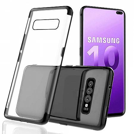 Samsung S10 Plus Silikon Case Schwarz ES