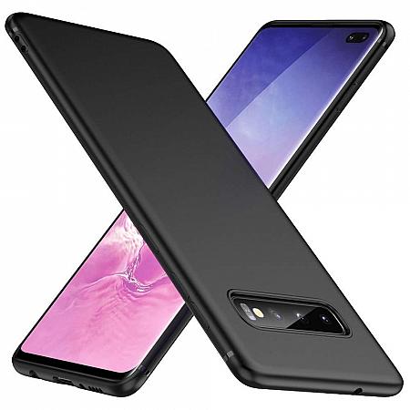 Samsung S10 Plus Silikon Case Matt schwarz ES