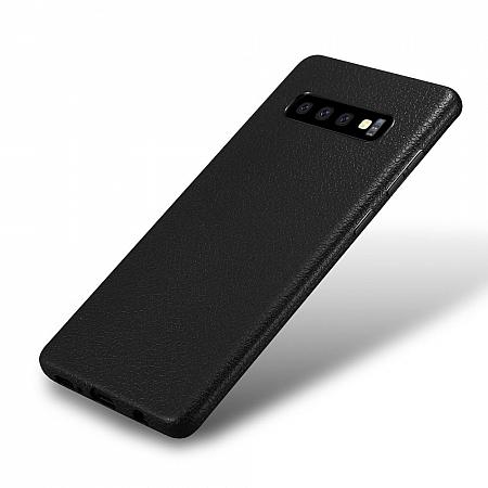 Samsung S10 Plus Leder Silikon Hülle ES