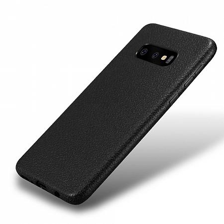 Samsung S10e Leder Silikon Hülle ES